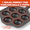 Commercial Chef Cast Iron Danish Aebleskiver Pan, Makes 7 Pancake Balls CHCI4105 - alternate 6